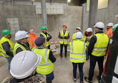 Une visite du chantier